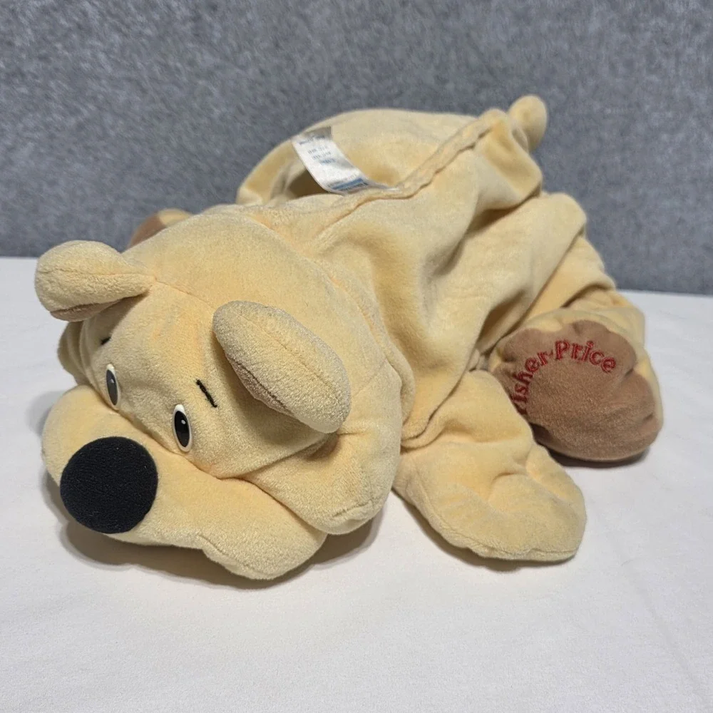 Fisher-Price Bear Plush Stuffed Animal Tan 1993 Vintage MPN 6811 14-24in